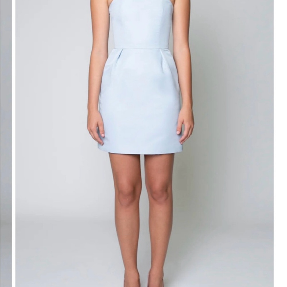 Blue Mini Dress with detachable skirt
